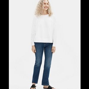 Eileen Fisher Organic Cotton Stretch Straight Jeans